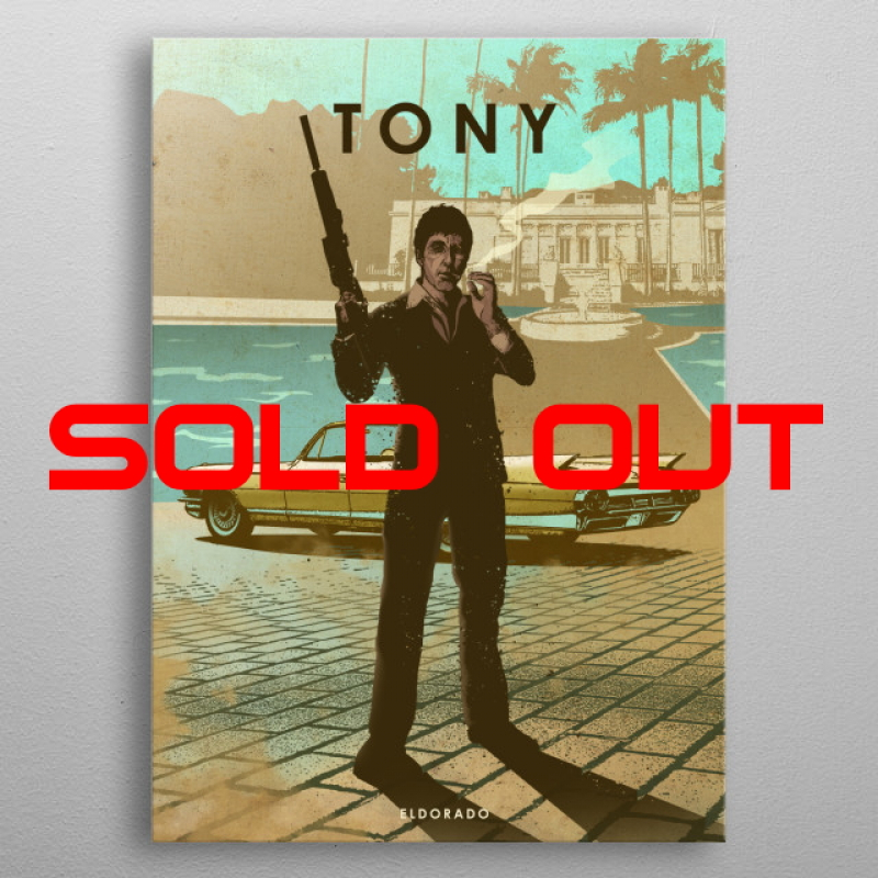 Displate Metall-Poster "Tony with Eldorado" *AUSVERKAUFT*